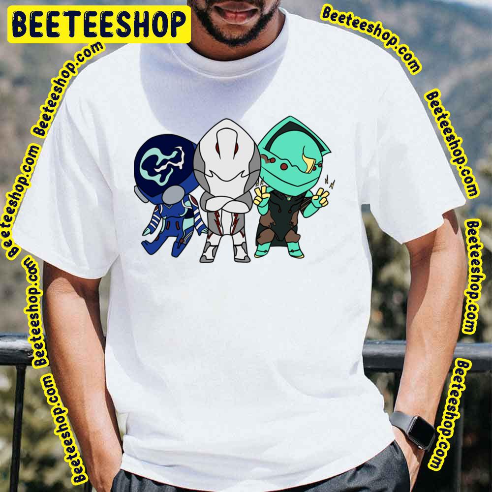 Chibi Warframe Trio Trending Unisex T-Shirt Chibi Warframe Trio Trending Unisex T-Shirt