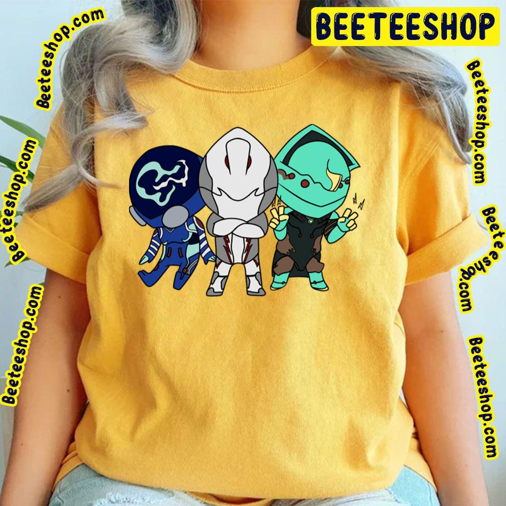 Chibi Warframe Trio Trending Unisex T-Shirt Chibi Warframe Trio Trending Unisex T-Shirt