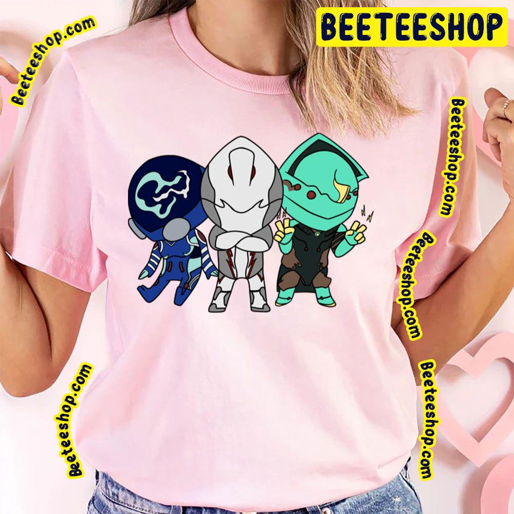 Chibi Warframe Trio Trending Unisex T-Shirt Chibi Warframe Trio Trending Unisex T-Shirt