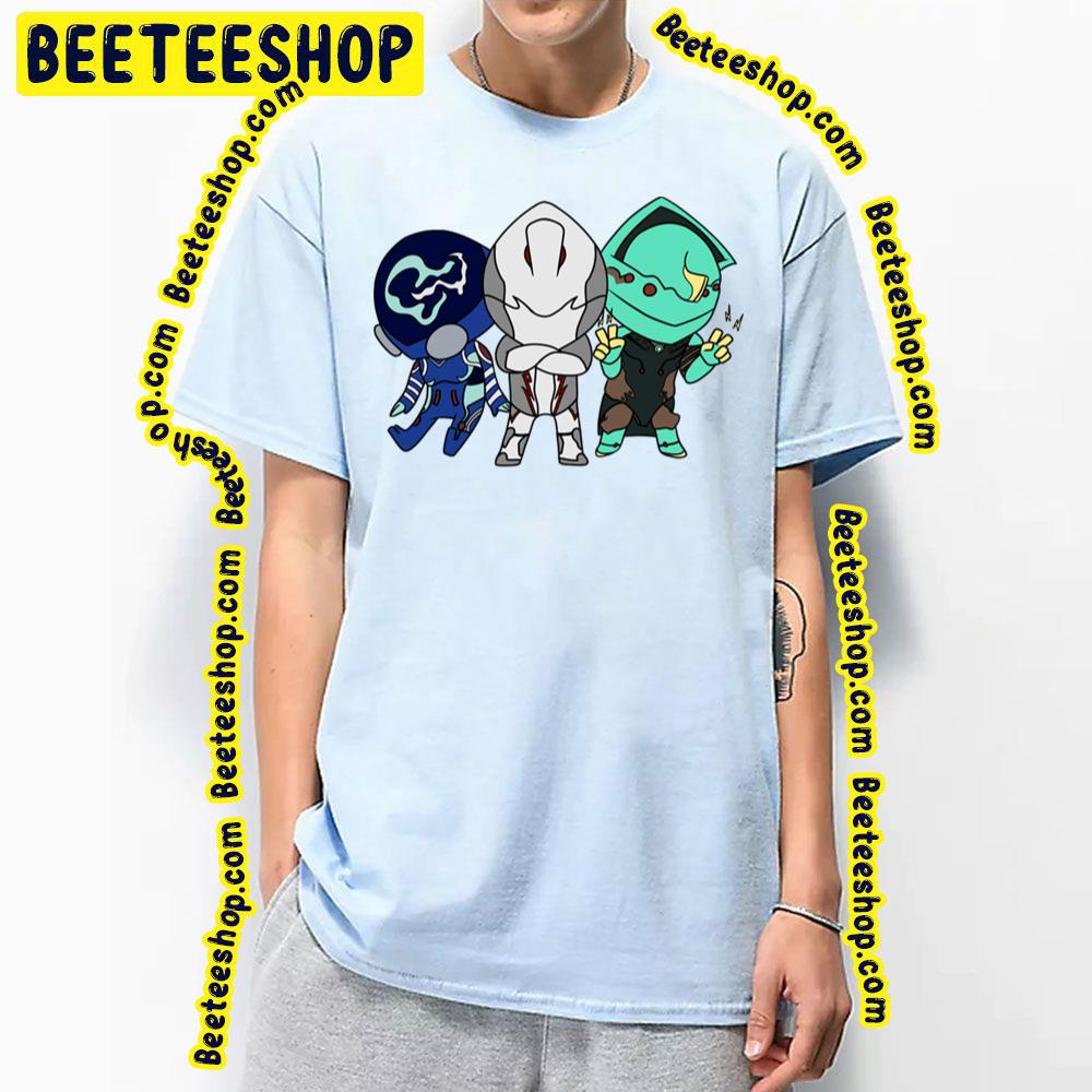 Chibi Warframe Trio Trending Unisex T-Shirt Chibi Warframe Trio Trending Unisex T-Shirt