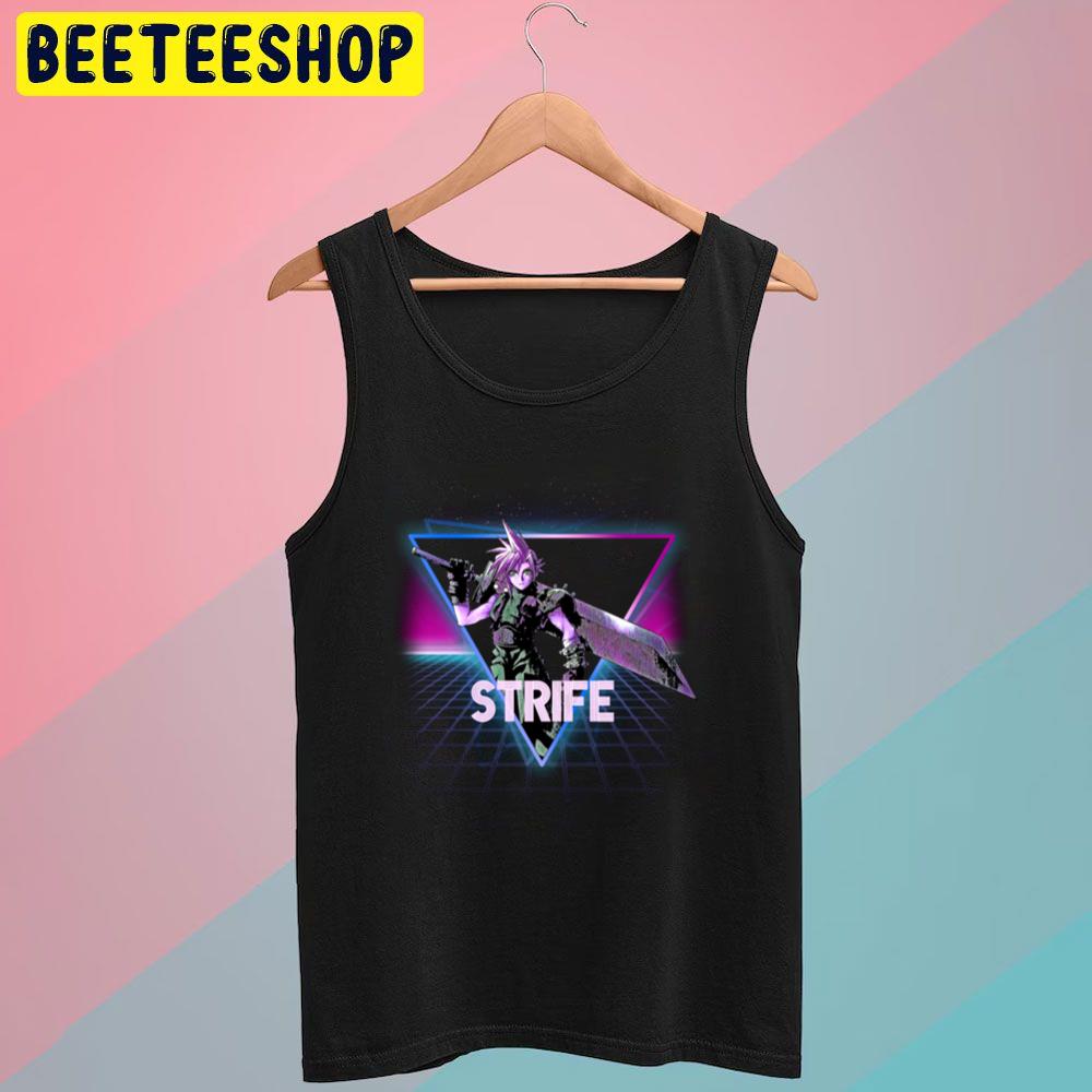 Cloud Strife Neon Landscape Final Fantasy Vii Remake Trending Unisex T-Shirt Cloud Strife Neon Landscape Final Fantasy Vii Remake Trending Unisex T-Shirt