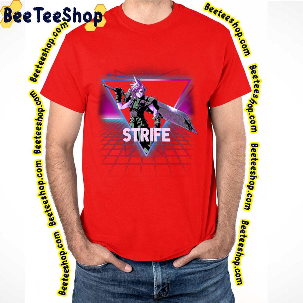 Cloud Strife Neon Landscape Final Fantasy Vii Remake Trending Unisex T-Shirt Cloud Strife Neon Landscape Final Fantasy Vii Remake Trending Unisex T-Shirt
