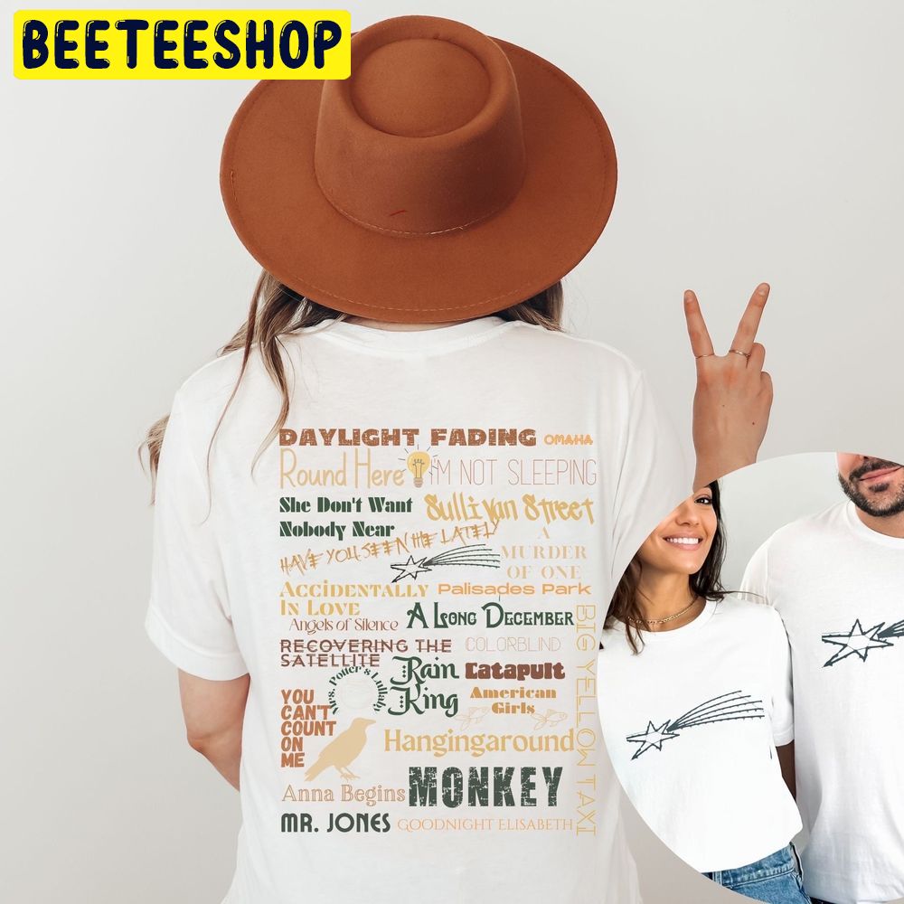 Counting Crows Concert Double Sided Trending Unisex T-Shirt Counting Crows Concert Double Sided Trending Unisex T-Shirt