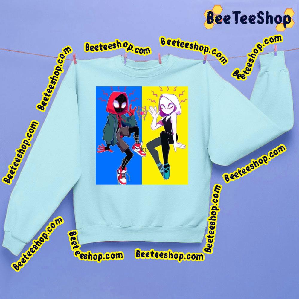 Couple Sprder Verse Spiderverse Movie Trending Unisex Sweatshirt Couple Sprder Verse Spiderverse Movie Trending Unisex Sweatshirt