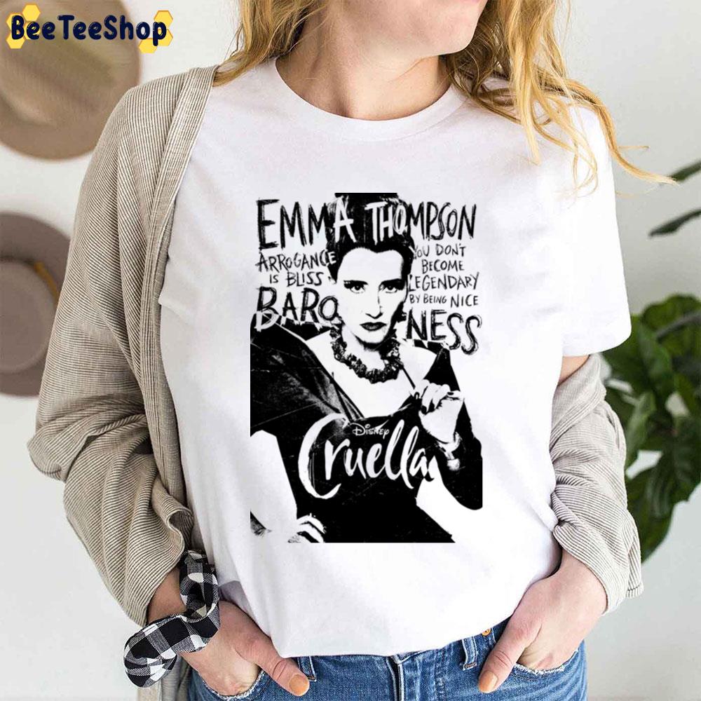 Cruella Emma Thompsons Baroness 101 Dalmatian Trending Unisex T-Shirt Cruella Emma Thompsons Baroness 101 Dalmatian Trending Unisex T-Shirt