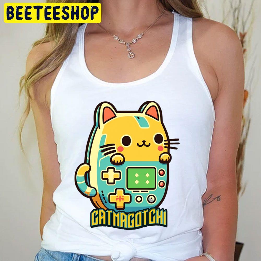Cute Cat Tamagotchi Trending Unisex T-Shirt Cute Cat Tamagotchi Trending Unisex T-Shirt