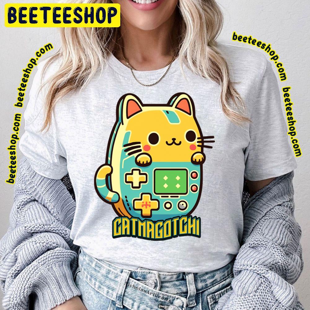 Cute Cat Tamagotchi Trending Unisex T-Shirt Cute Cat Tamagotchi Trending Unisex T-Shirt