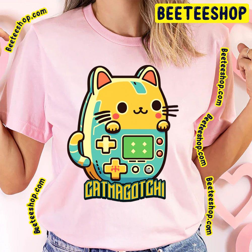 Cute Cat Tamagotchi Trending Unisex T-Shirt Cute Cat Tamagotchi Trending Unisex T-Shirt