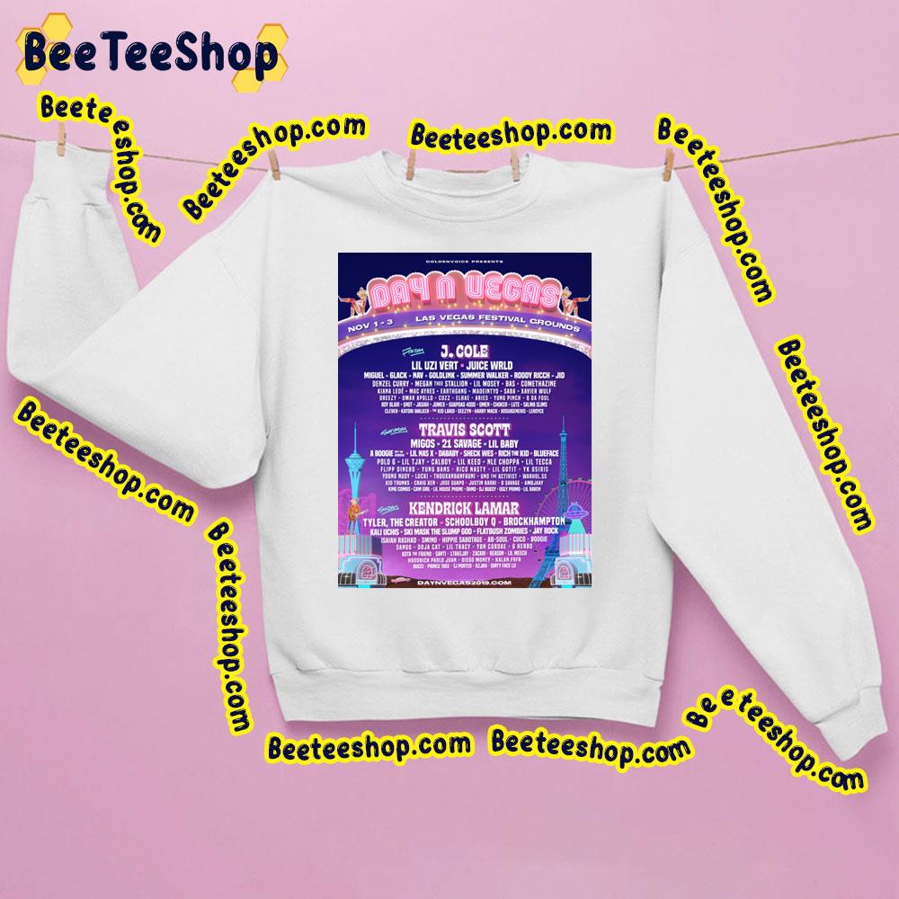 Day In Vegas 2019 Travis Scott Kendrick Lamar Concert Trending Unisex Sweatshirt Day In Vegas 2019 Travis Scott Kendrick Lamar Concert Trending Unisex Sweatshirt