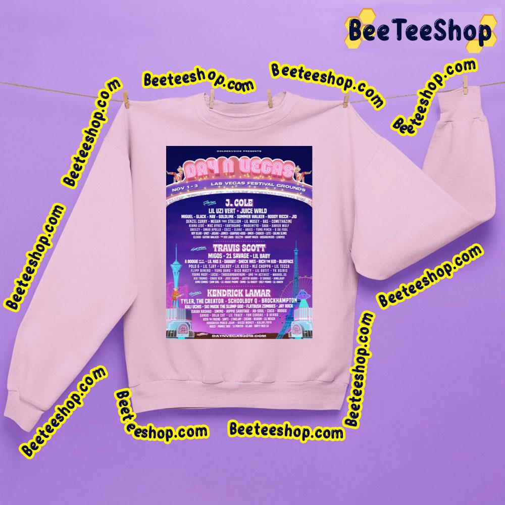 Day In Vegas 2019 Travis Scott Kendrick Lamar Concert Trending Unisex Sweatshirt Day In Vegas 2019 Travis Scott Kendrick Lamar Concert Trending Unisex Sweatshirt