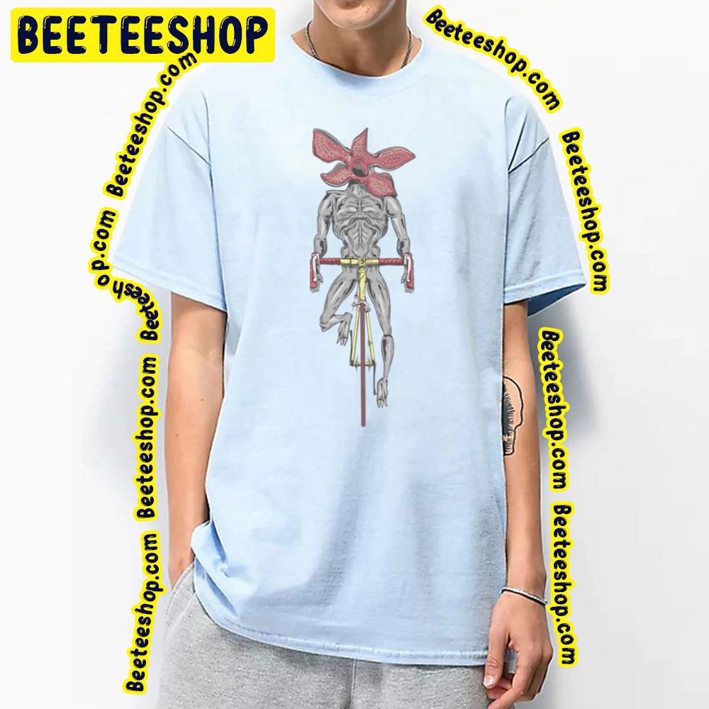 Demogorgon Riding A Bike Stranger Things Trending Unisex T-Shirt Demogorgon Riding A Bike Stranger Things Trending Unisex T-Shirt