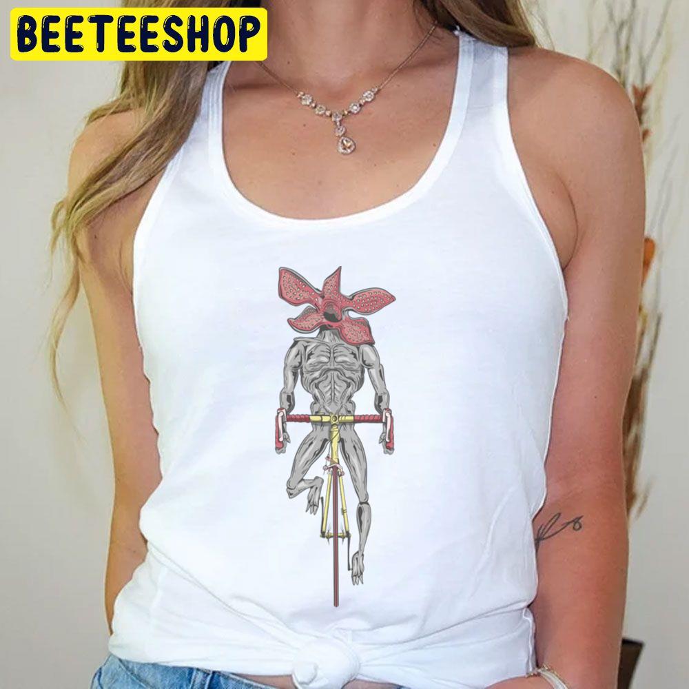 Demogorgon Riding A Bike Stranger Things Trending Unisex T-Shirt Demogorgon Riding A Bike Stranger Things Trending Unisex T-Shirt