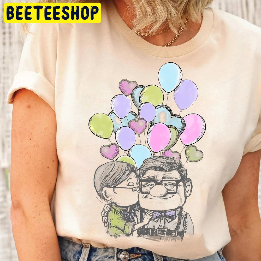 Disney Pixar Up Carl And Ellie Love Disneyland Trending Unisex T-Shirt Disney Pixar Up Carl And Ellie Love Disneyland Trending Unisex T-Shirt