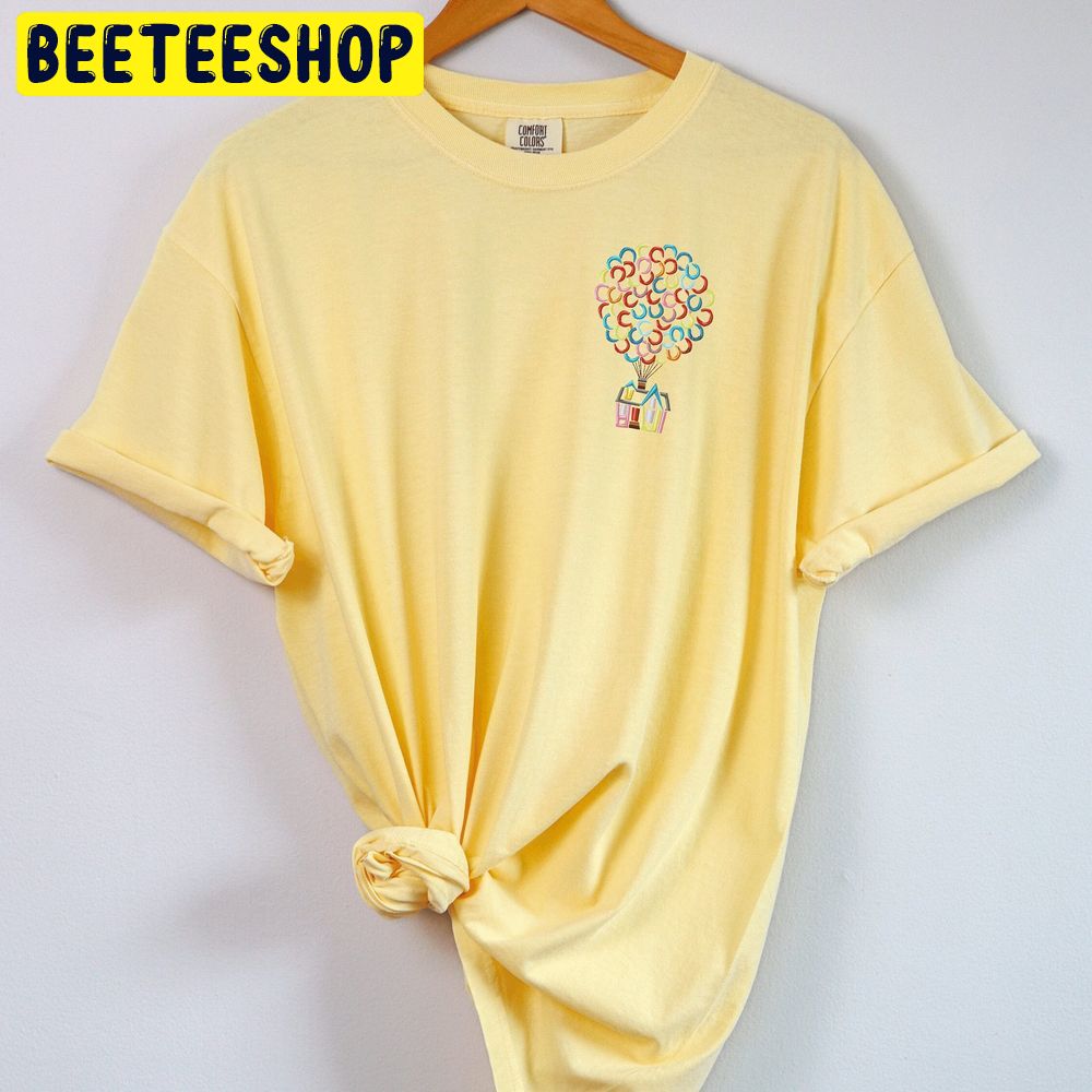 Disney Up House Embroidered Disney Embroidered Trending Unisex T-Shirt Disney Up House Embroidered Disney Embroidered Trending Unisex T-Shirt
