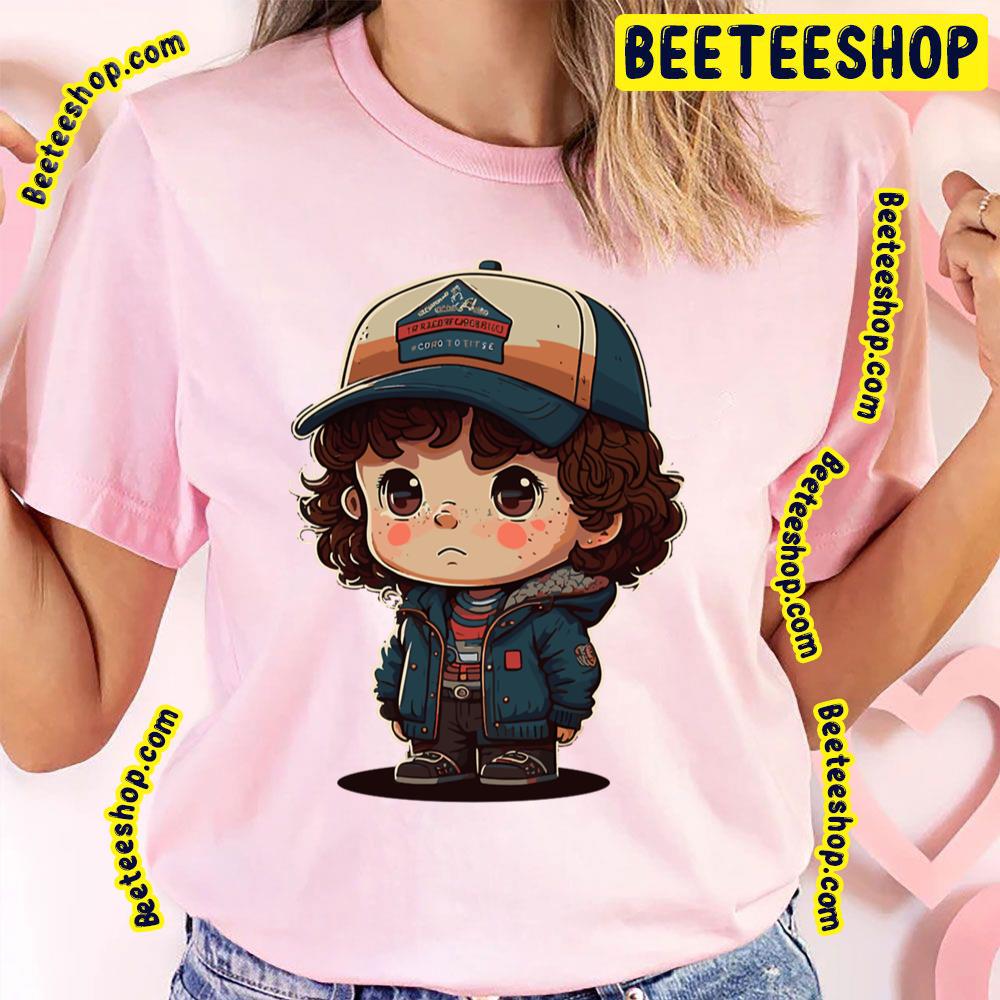 Dustin Stranger Things Chibi Character Trending Unisex T-Shirt Dustin Stranger Things Chibi Character Trending Unisex T-Shirt