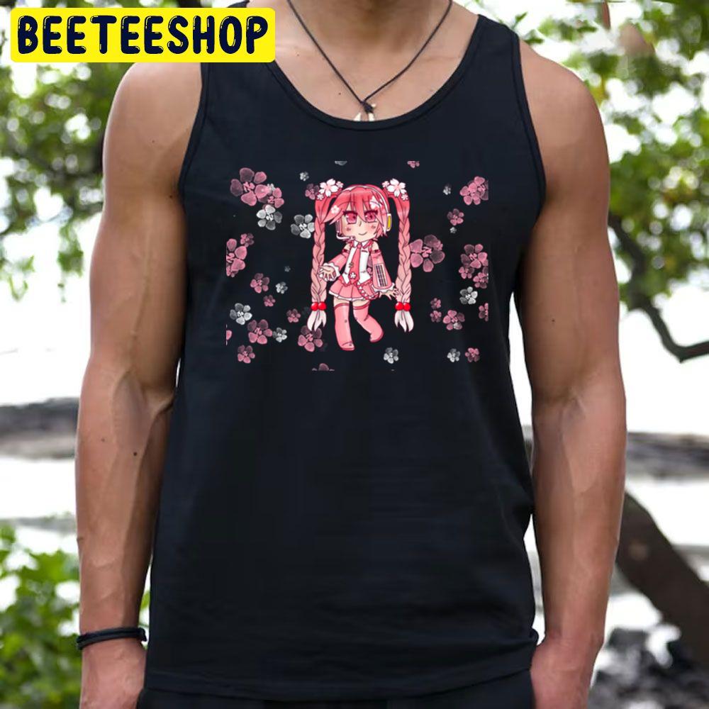 Flower Sakura Hatsune Miku Vocaloid Trending Unisex T-Shirt Flower Sakura Hatsune Miku Vocaloid Trending Unisex T-Shirt