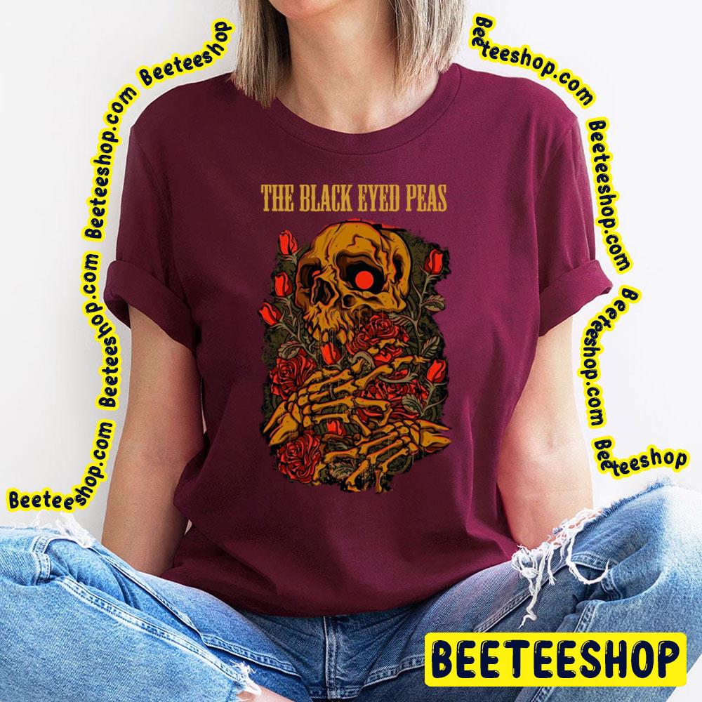 Flower Skull The Black Eyed Peas Trending Unisex T-Shirt Flower Skull The Black Eyed Peas Trending Unisex T-Shirt