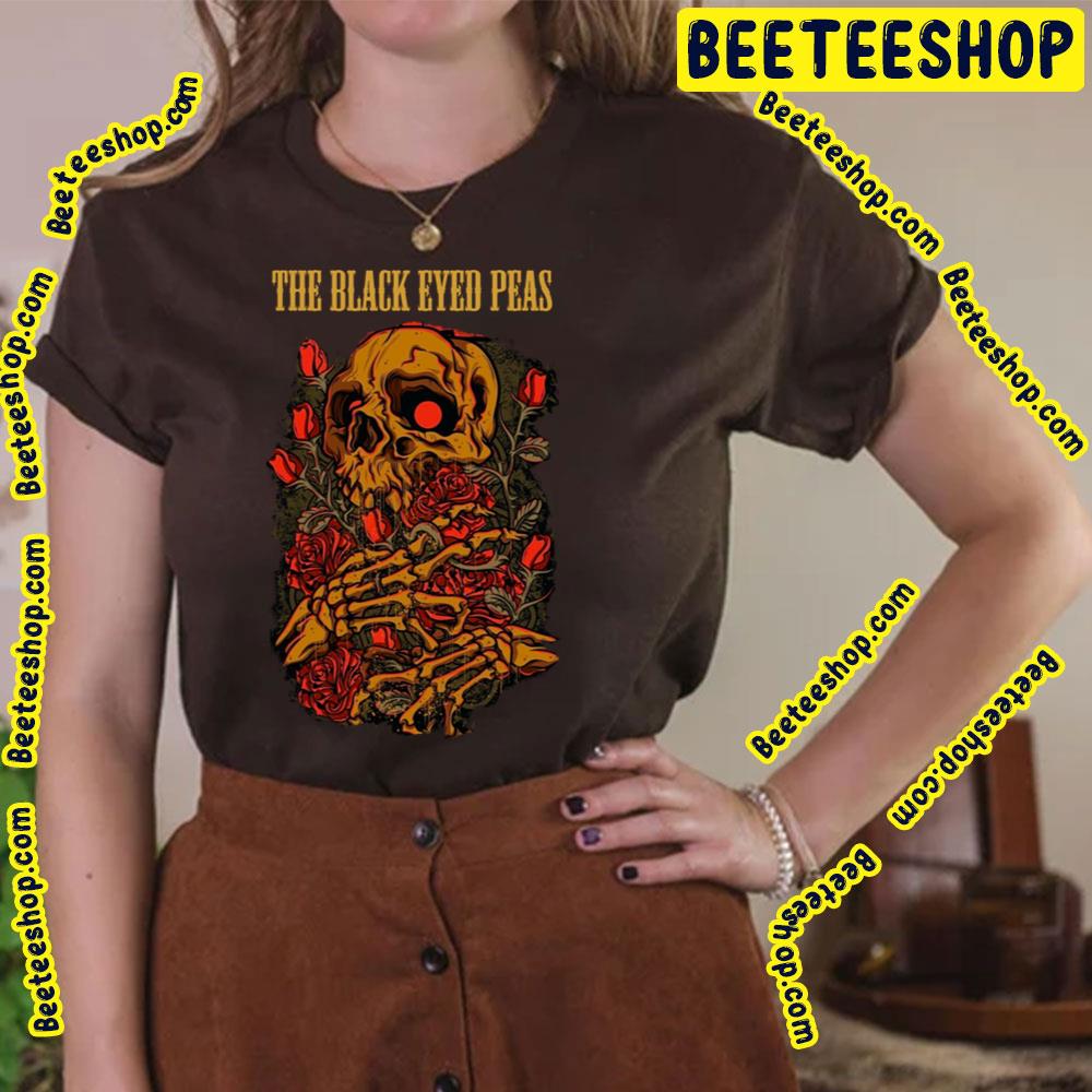 Flower Skull The Black Eyed Peas Trending Unisex T-Shirt Flower Skull The Black Eyed Peas Trending Unisex T-Shirt