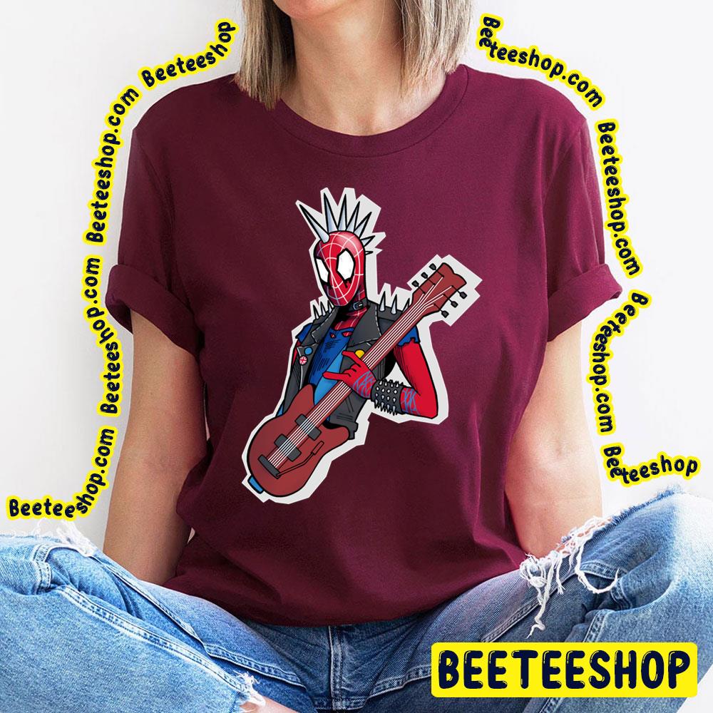 Funny Spider Punk Spiderverse Movie Trending Unisex T-Shirt Funny Spider Punk Spiderverse Movie Trending Unisex T-Shirt