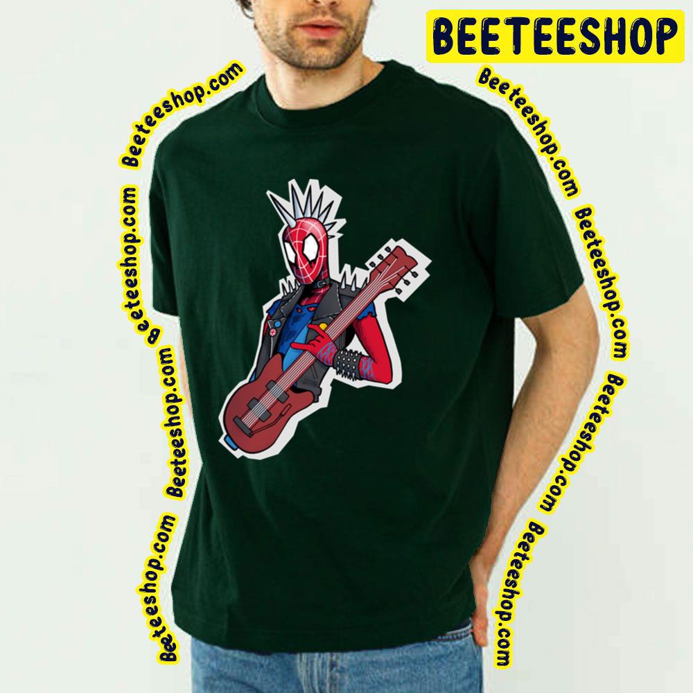 Funny Spider Punk Spiderverse Movie Trending Unisex T-Shirt Funny Spider Punk Spiderverse Movie Trending Unisex T-Shirt