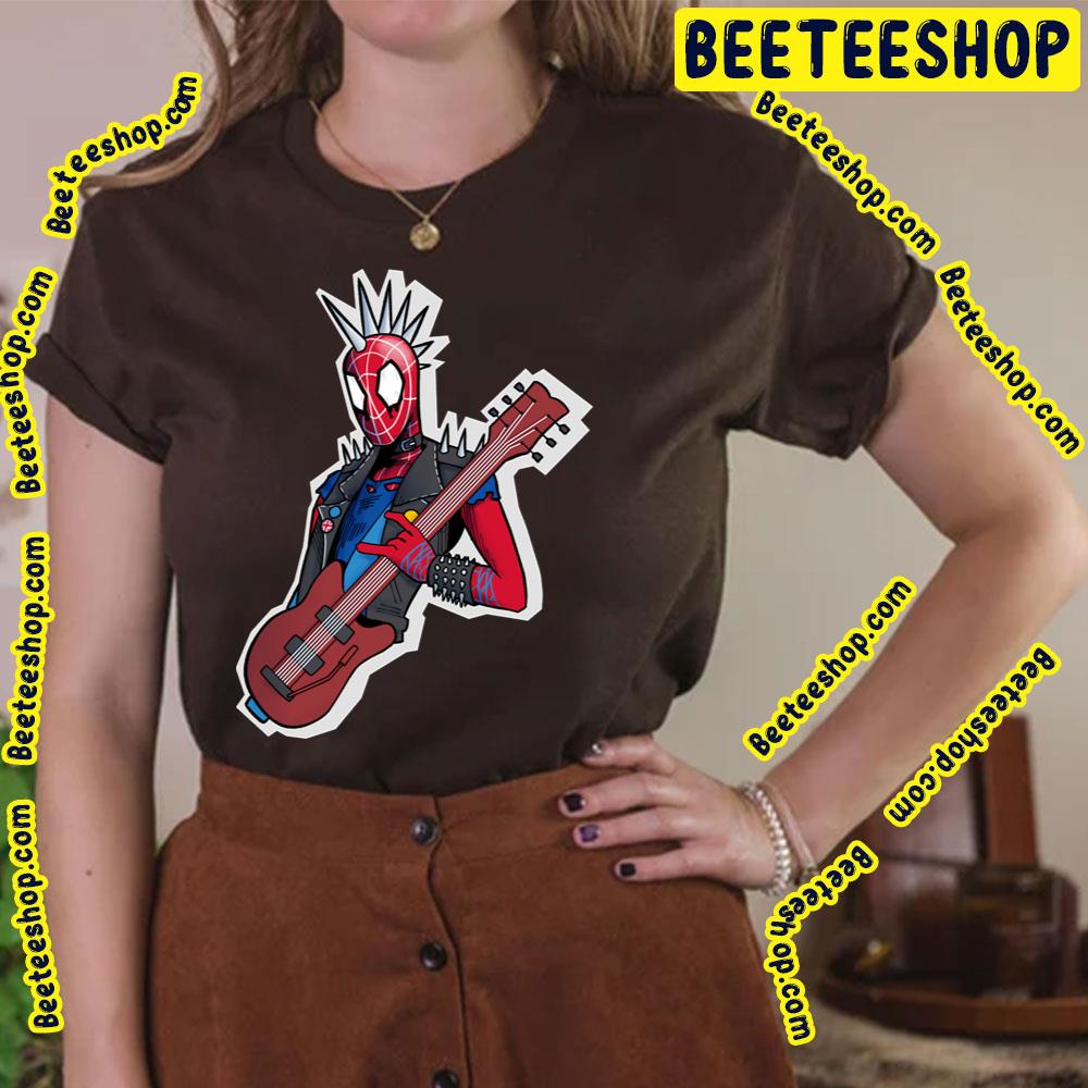 Funny Spider Punk Spiderverse Movie Trending Unisex T-Shirt Funny Spider Punk Spiderverse Movie Trending Unisex T-Shirt