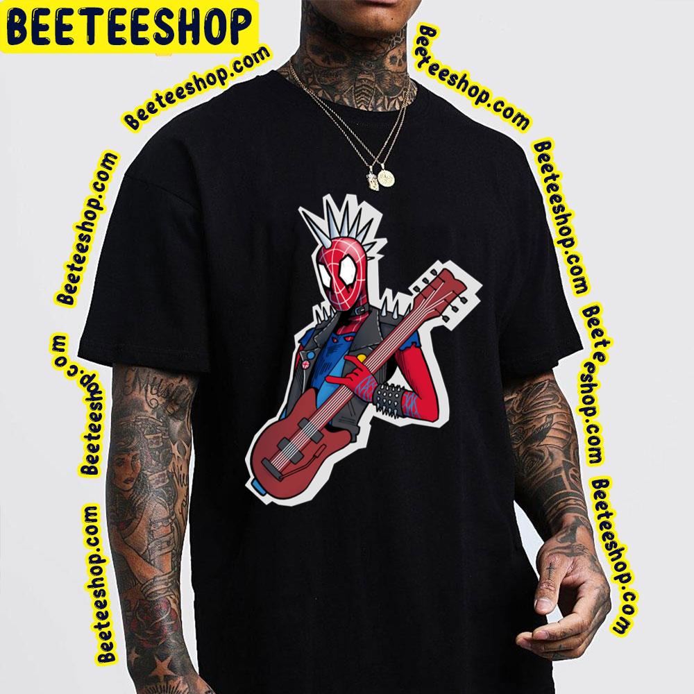 Funny Spider Punk Spiderverse Movie Trending Unisex T-Shirt Funny Spider Punk Spiderverse Movie Trending Unisex T-Shirt