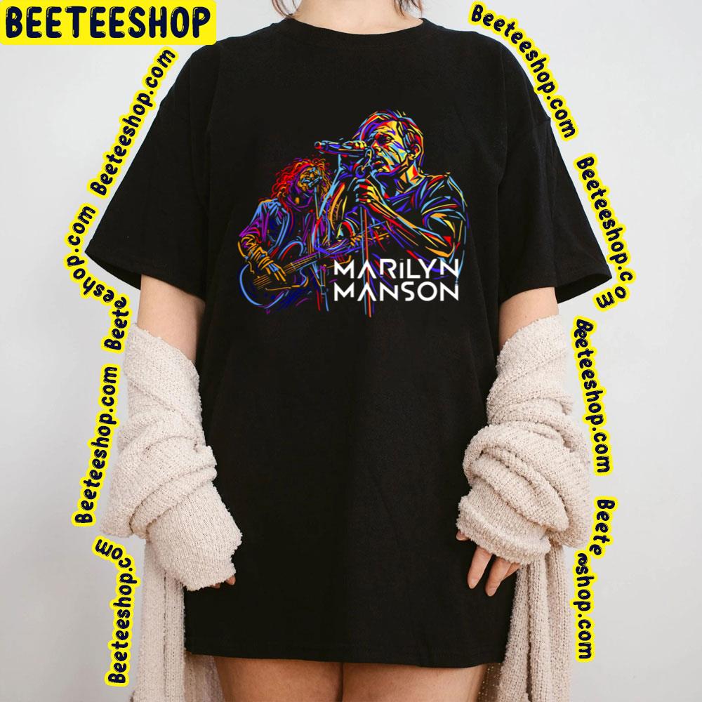 Glowing Marilyn Manson Trending Unisex T-Shirt Glowing Marilyn Manson Trending Unisex T-Shirt