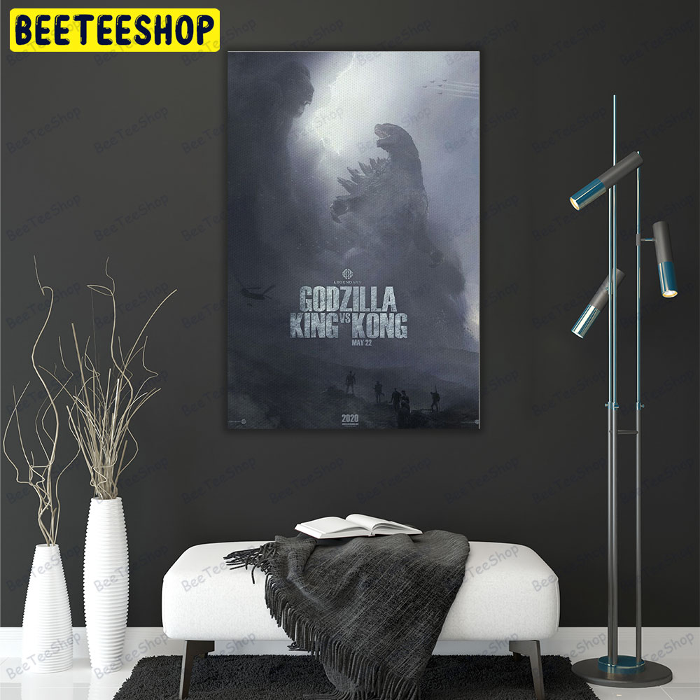 Godzilla Vs King Kong 2020 Design Portrait Canvas Godzilla Vs King Kong 2020 Design Portrait Canvas