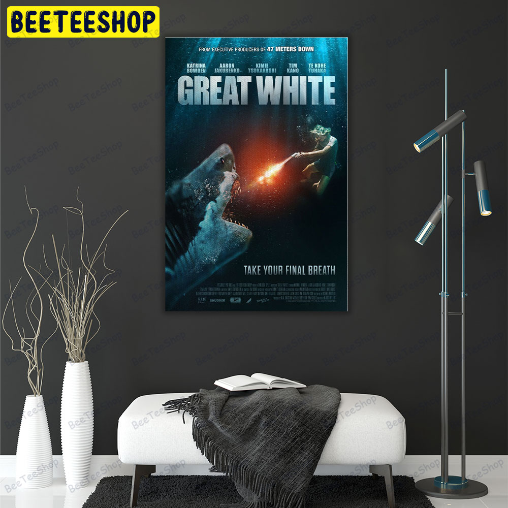 Great White Katrina Bowden Aaron Jakubenko Movie Portrait Canvas Great White Katrina Bowden Aaron Jakubenko Movie Portrait Canvas