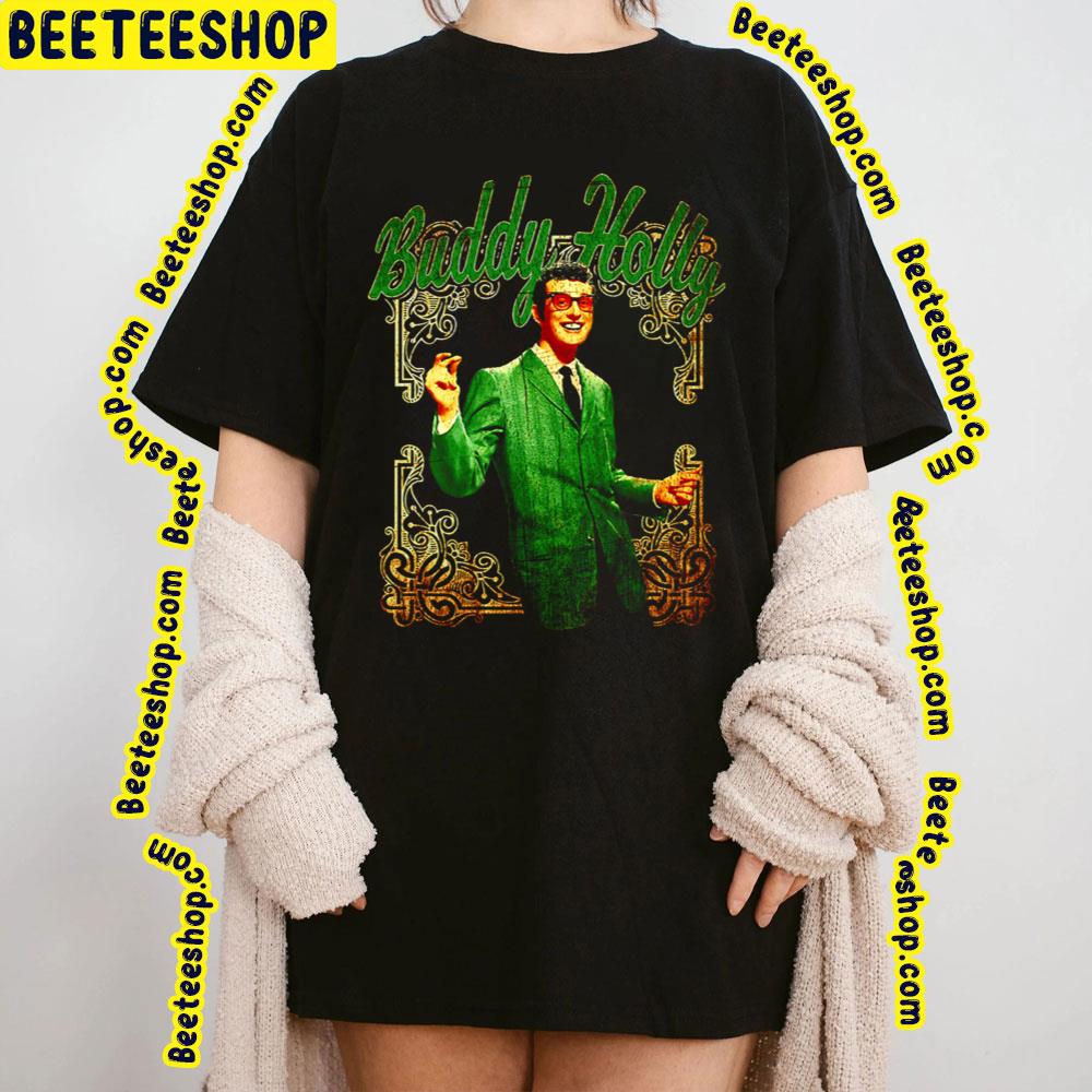 Green Art Legend Buddy Holly Trending Unisex T-Shirt Green Art Legend Buddy Holly Trending Unisex T-Shirt