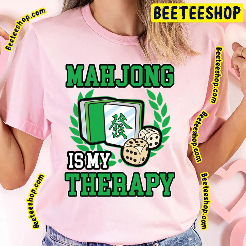 Green Art Mahjong Therapy Game Trending Unisex T-Shirt Green Art Mahjong Therapy Game Trending Unisex T-Shirt