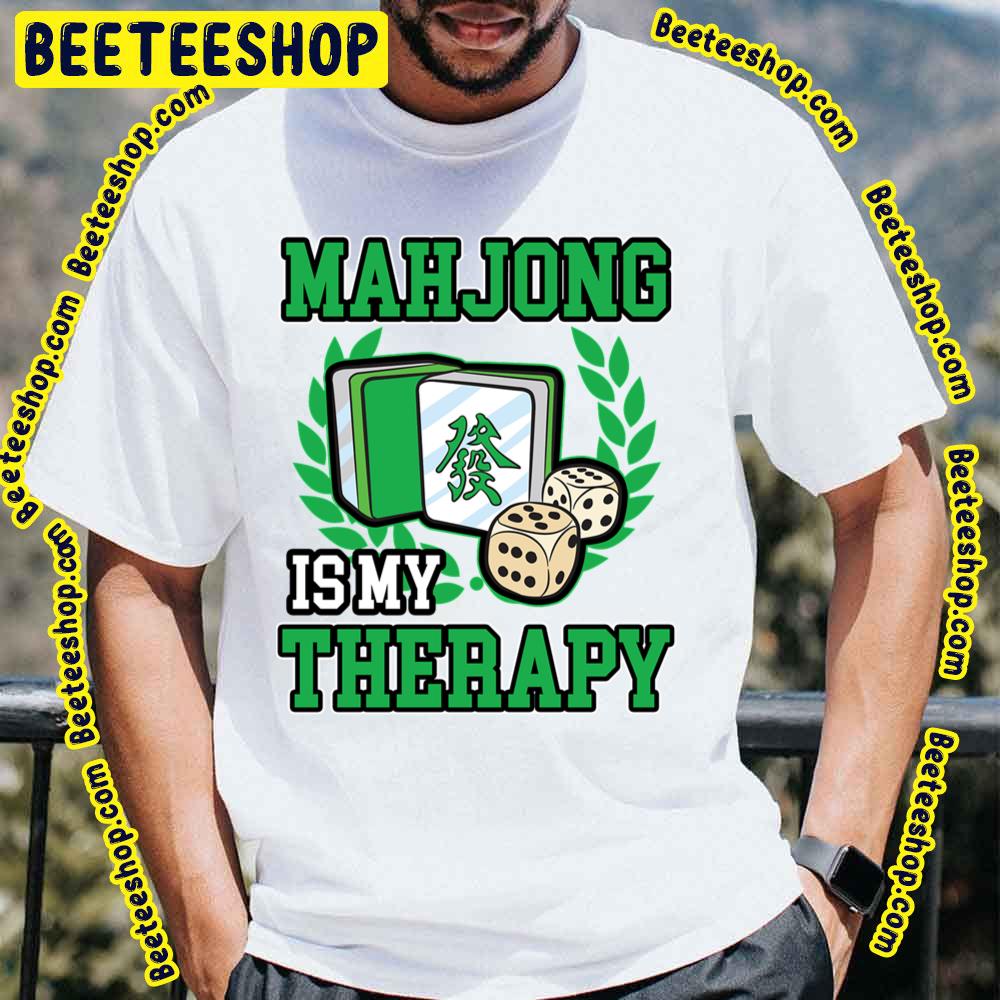 Green Art Mahjong Therapy Game Trending Unisex T-Shirt Green Art Mahjong Therapy Game Trending Unisex T-Shirt