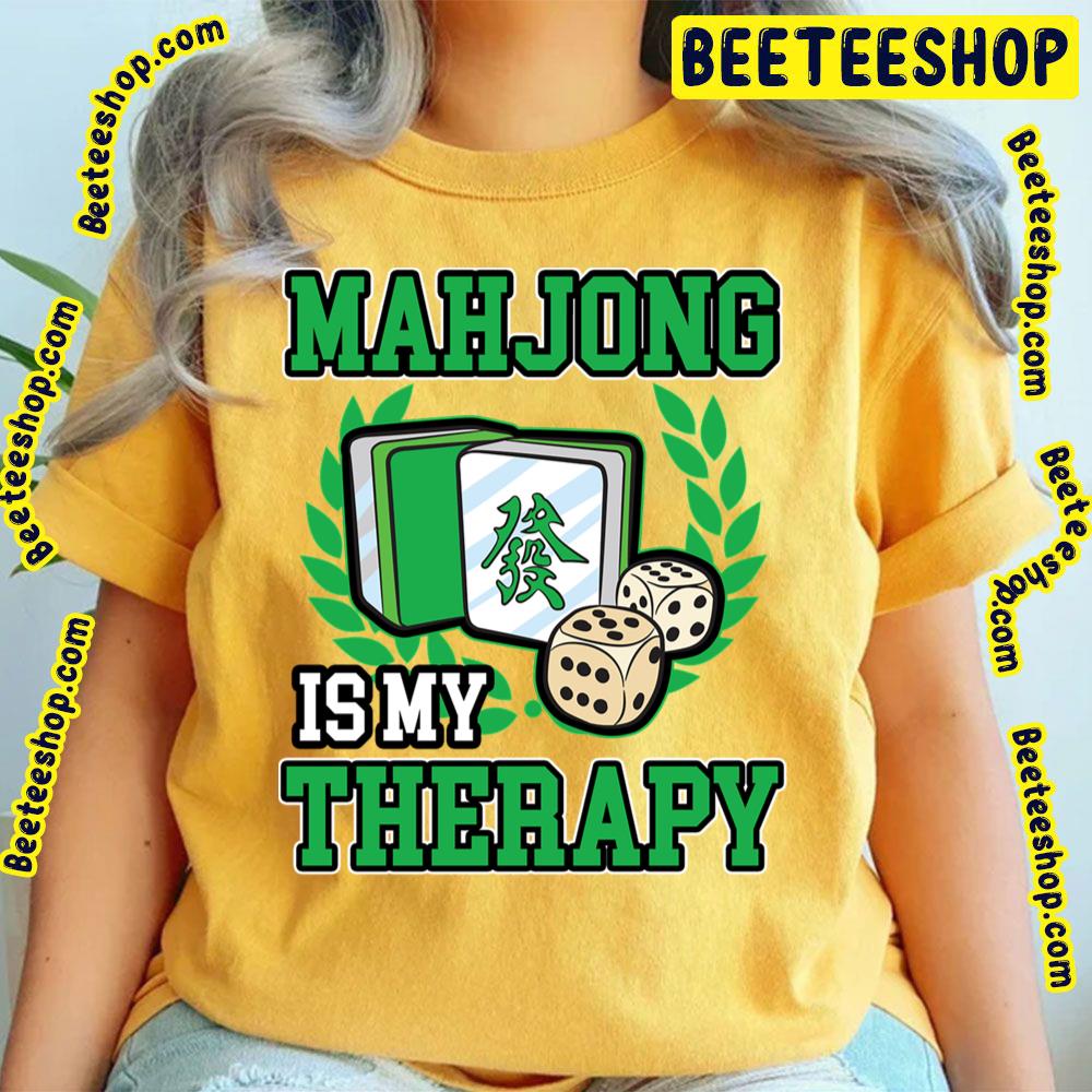 Green Art Mahjong Therapy Game Trending Unisex T-Shirt Green Art Mahjong Therapy Game Trending Unisex T-Shirt