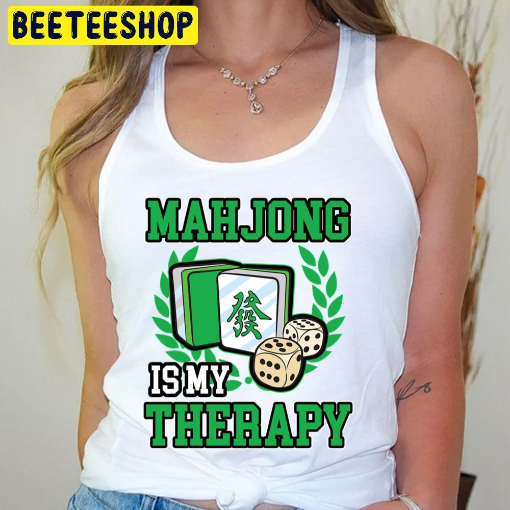 Green Art Mahjong Therapy Game Trending Unisex T-Shirt Green Art Mahjong Therapy Game Trending Unisex T-Shirt