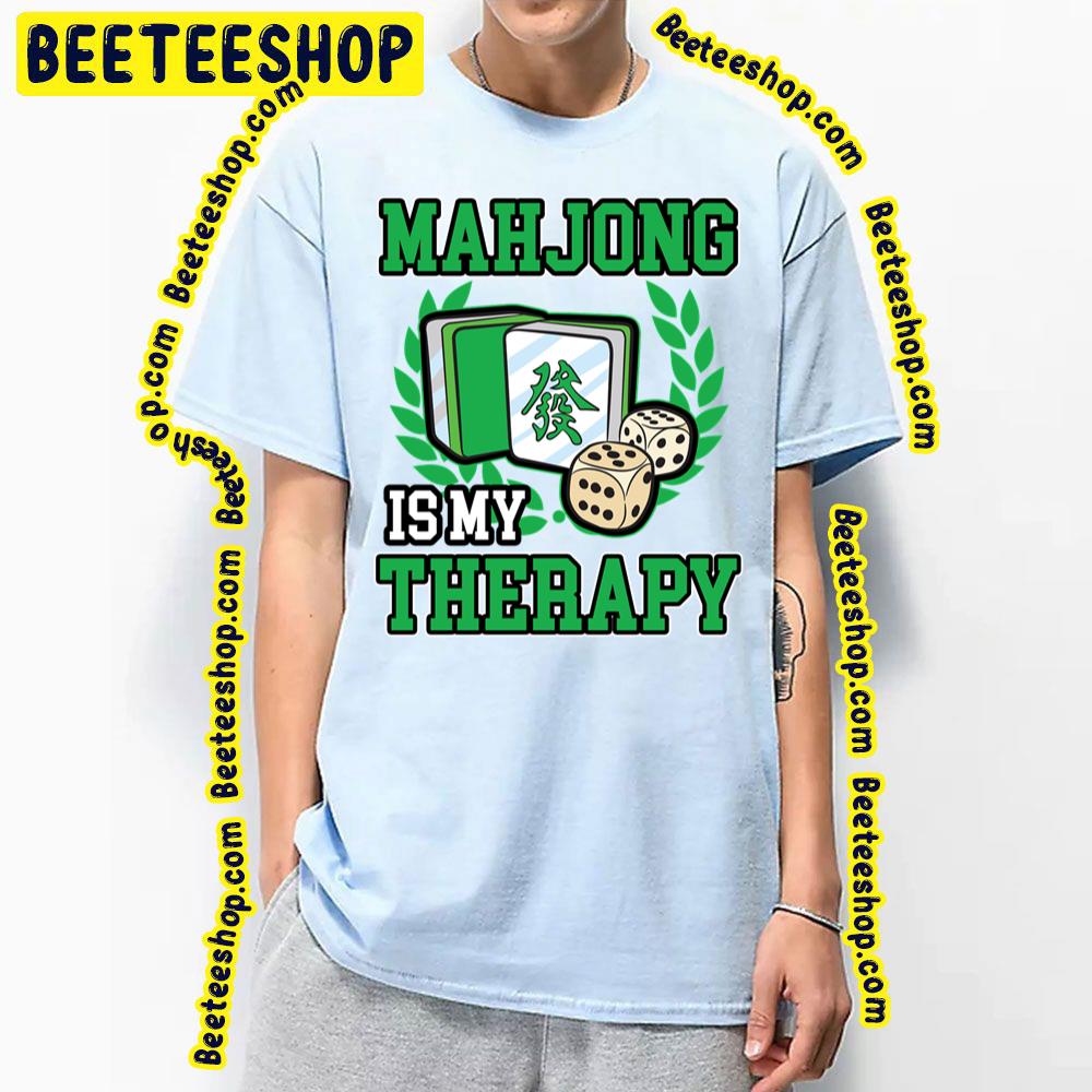 Green Art Mahjong Therapy Game Trending Unisex T-Shirt Green Art Mahjong Therapy Game Trending Unisex T-Shirt