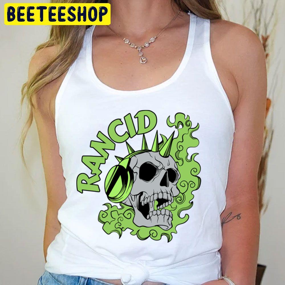 Green Skull Headphones Rancid Trending Unisex T-Shirt Green Skull Headphones Rancid Trending Unisex T-Shirt