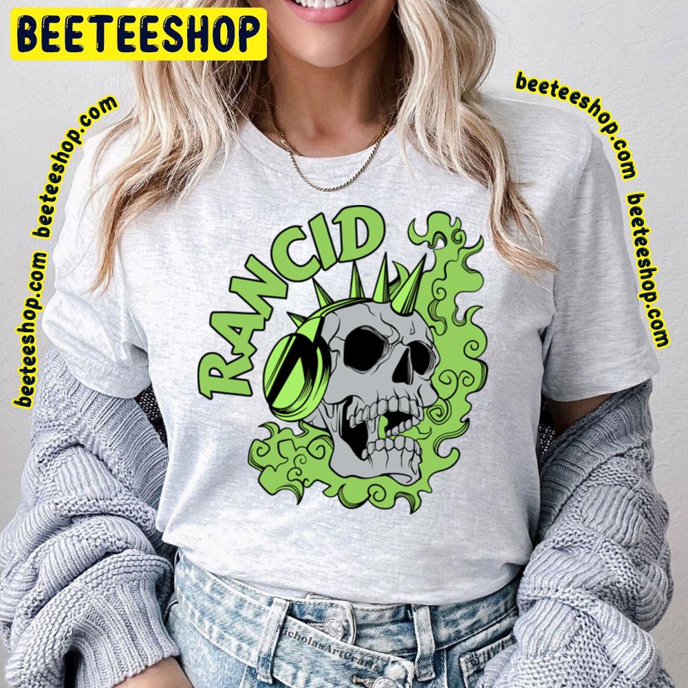 Green Skull Headphones Rancid Trending Unisex T-Shirt Green Skull Headphones Rancid Trending Unisex T-Shirt