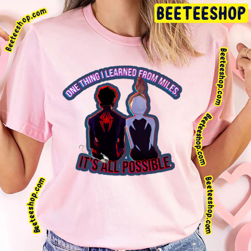 Gwen Stacey & Miles Morales Spiderverse Movie Trending Unisex T-Shirt Gwen Stacey & Miles Morales Spiderverse Movie Trending Unisex T-Shirt