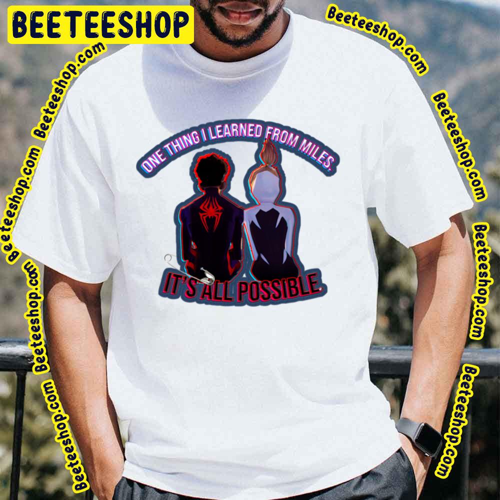 Gwen Stacey & Miles Morales Spiderverse Movie Trending Unisex T-Shirt Gwen Stacey & Miles Morales Spiderverse Movie Trending Unisex T-Shirt