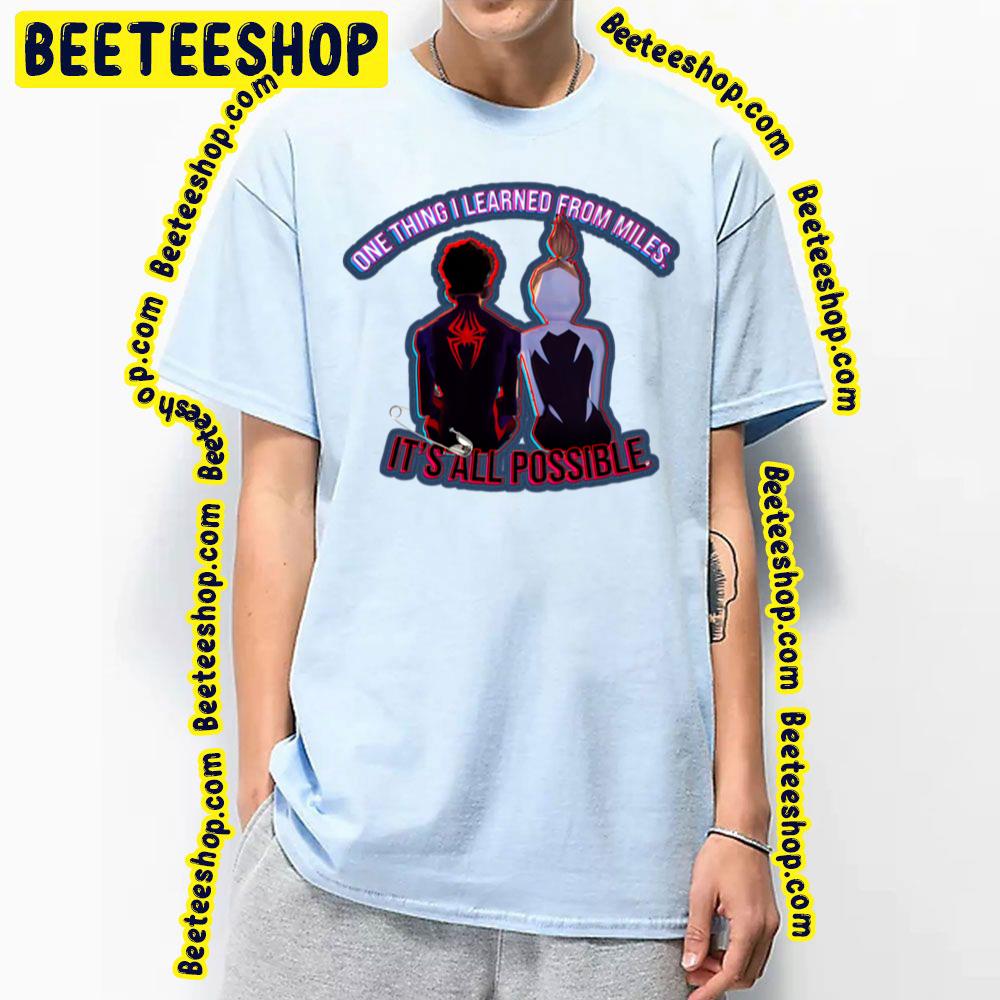 Gwen Stacey & Miles Morales Spiderverse Movie Trending Unisex T-Shirt Gwen Stacey & Miles Morales Spiderverse Movie Trending Unisex T-Shirt