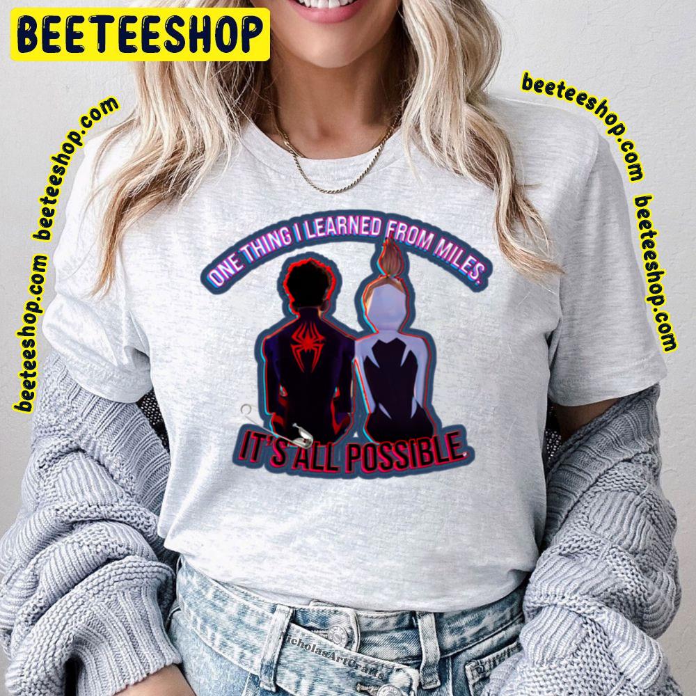 Gwen Stacey & Miles Morales Spiderverse Movie Trending Unisex T-Shirt Gwen Stacey & Miles Morales Spiderverse Movie Trending Unisex T-Shirt