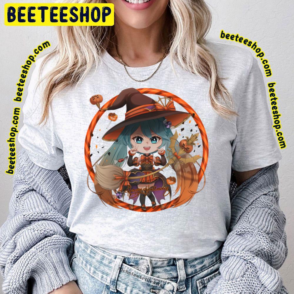 Halloween Chibi Hatsune Miku Trending Unisex T-Shirt Halloween Chibi Hatsune Miku Trending Unisex T-Shirt