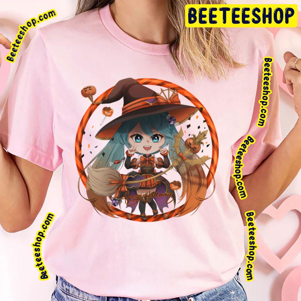 Halloween Chibi Hatsune Miku Trending Unisex T-Shirt Halloween Chibi Hatsune Miku Trending Unisex T-Shirt