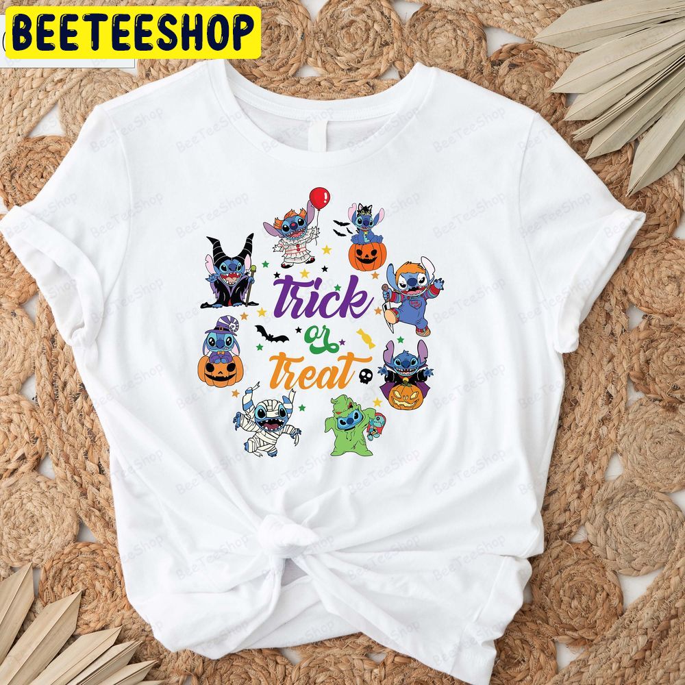 Halloween Family Stitch Disney Stitch Horror Trick Or Treat Trending Unisex T-Shirt Halloween Family Stitch Disney Stitch Horror Trick Or Treat Trending Unisex T-Shirt