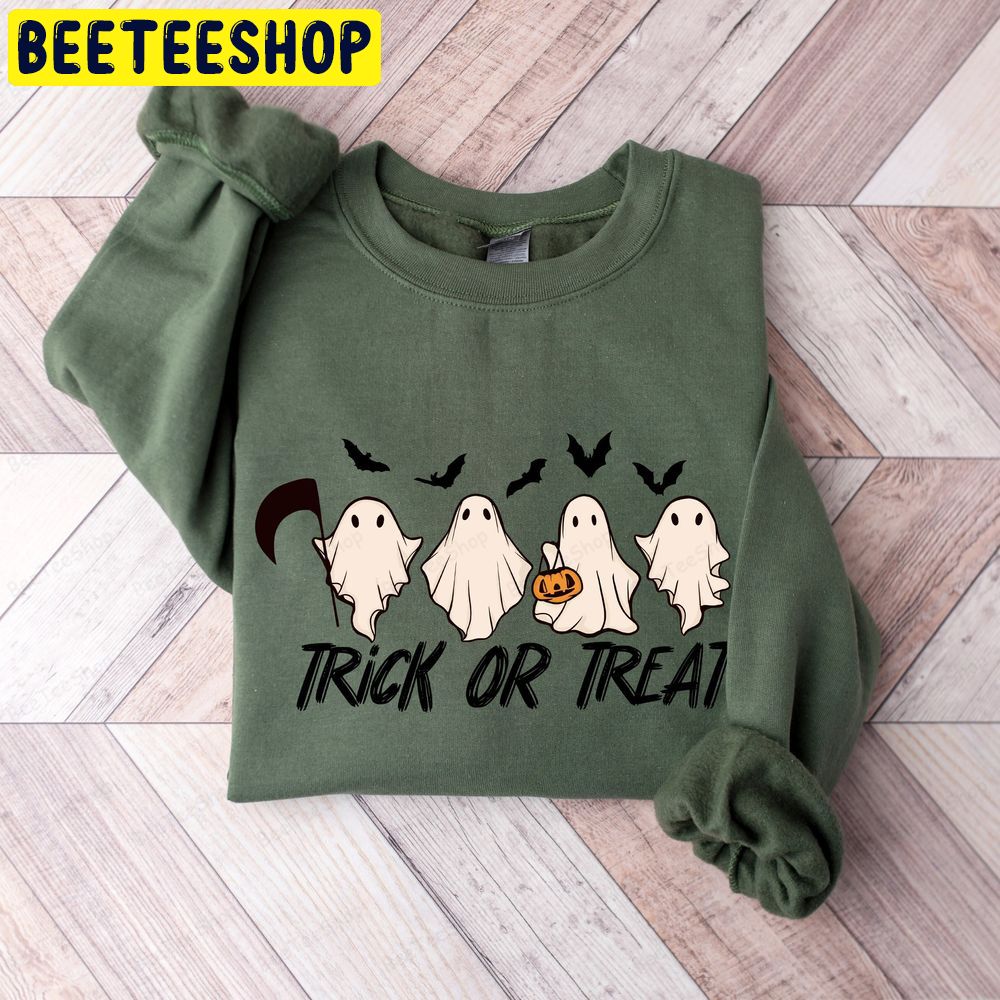 Halloween Trick Or Treat Funny Trending Unisex T-Shirt Halloween Trick Or Treat Funny Trending Unisex T-Shirt