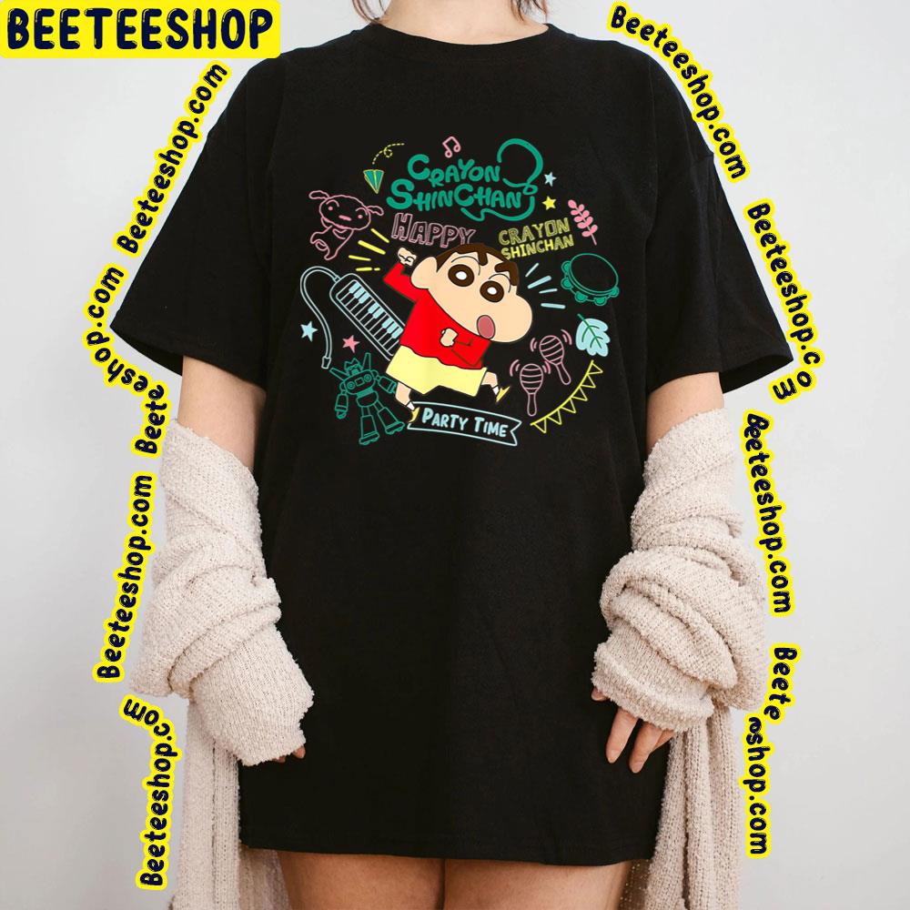 Happy Crayon Shin Chan Trending Unisex T-Shirt Happy Crayon Shin Chan Trending Unisex T-Shirt