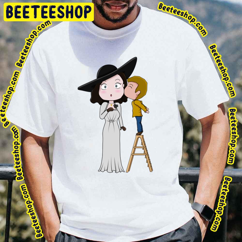 Lady Dimitrescu & Ethan Winters Resident Evil Village Trending Unisex T-Shirt Lady Dimitrescu & Ethan Winters Resident Evil Village Trending Unisex T-Shirt