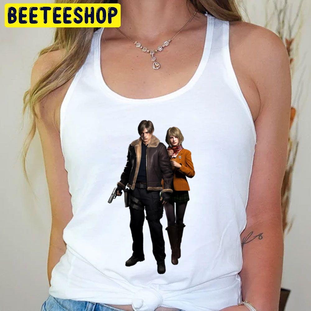 Leon And Ashley Remake Resident Evil Village Trending Unisex T-Shirt Leon And Ashley Remake Resident Evil Village Trending Unisex T-Shirt