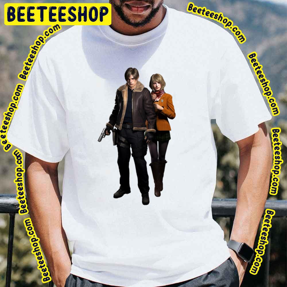 Leon And Ashley Remake Resident Evil Village Trending Unisex T-Shirt Leon And Ashley Remake Resident Evil Village Trending Unisex T-Shirt