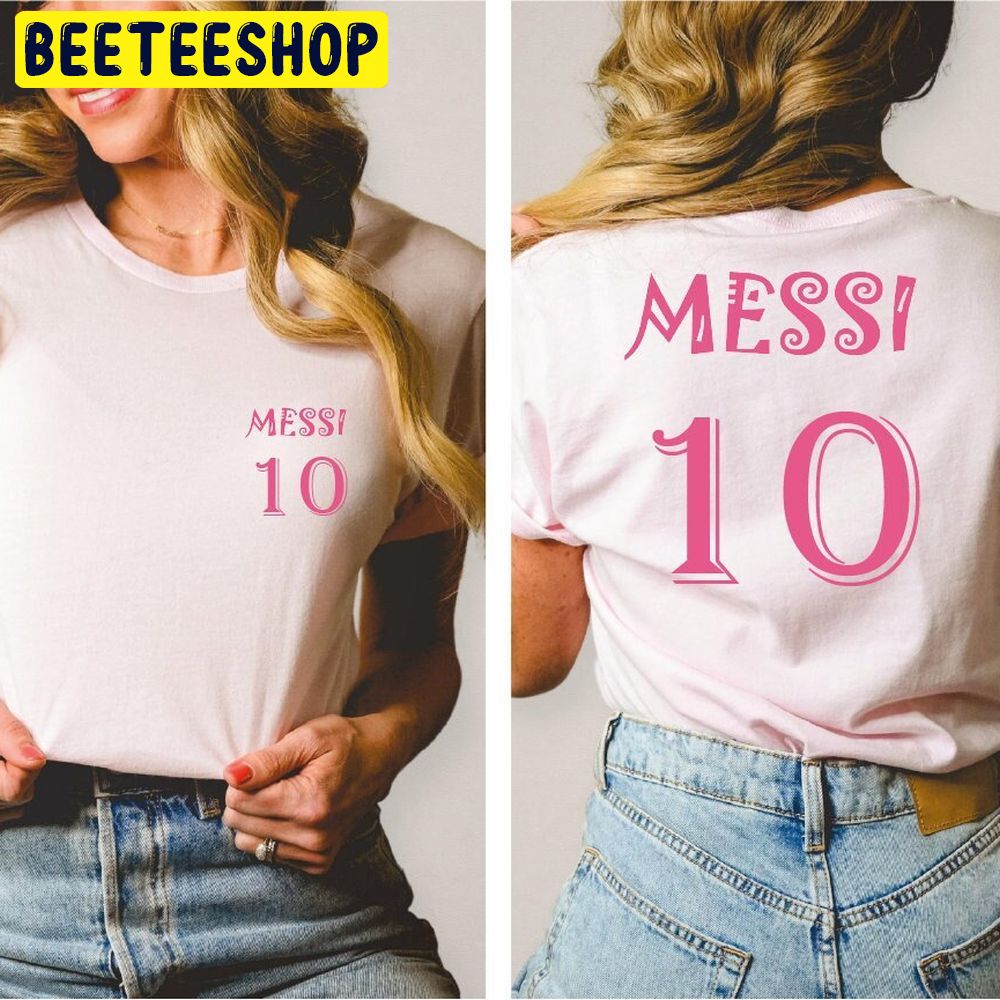 Lionel Messi Soccer Messi New Logo For Double Sided Trending Unisex T-Shirt Lionel Messi Soccer Messi New Logo For Double Sided Trending Unisex T-Shirt